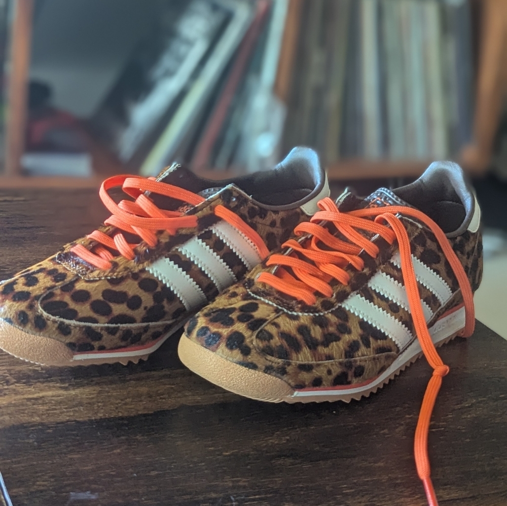 Adidas Women's Sneakers - White with Orange Accents